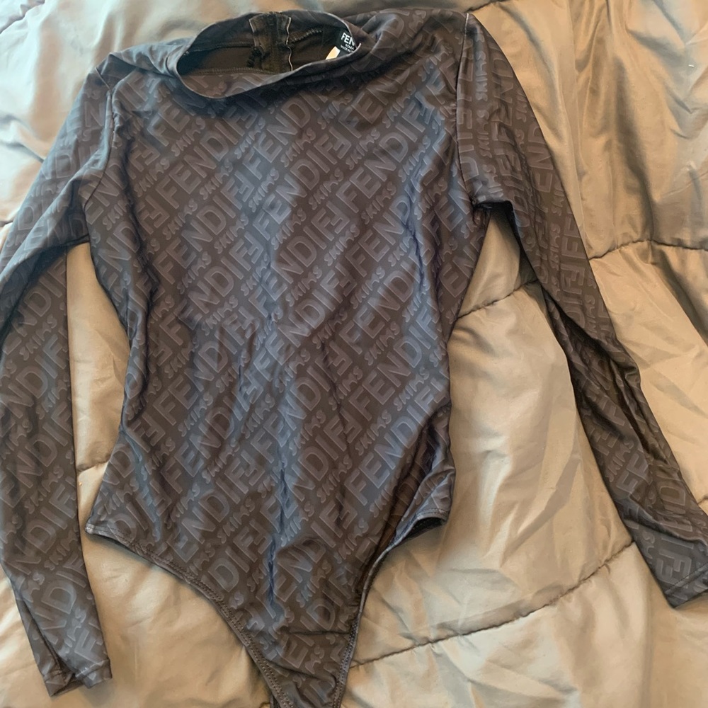 Fendi X Skims long sleeve bodysuit